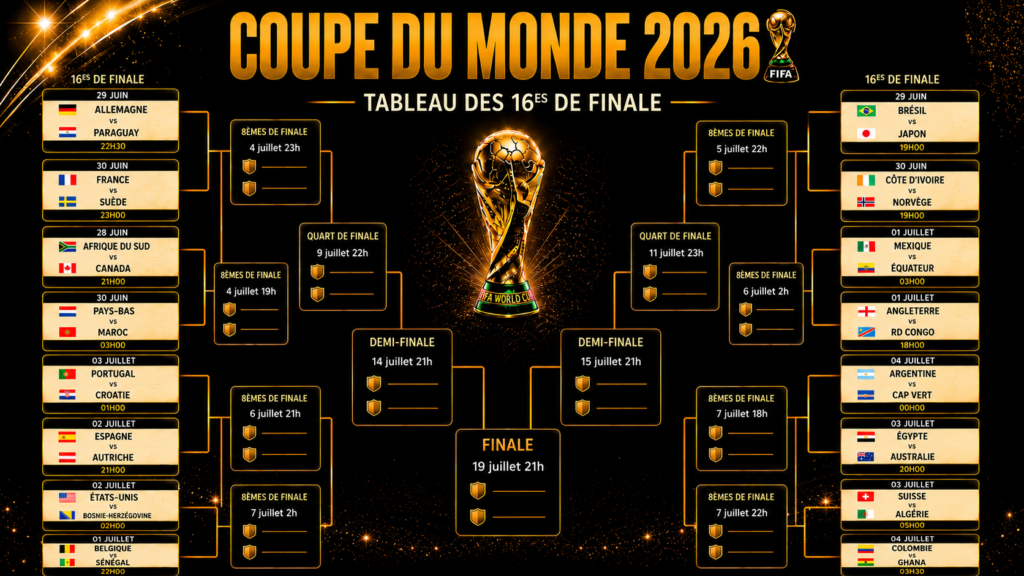 Mondial 2026 : le tableau qui fait rêver