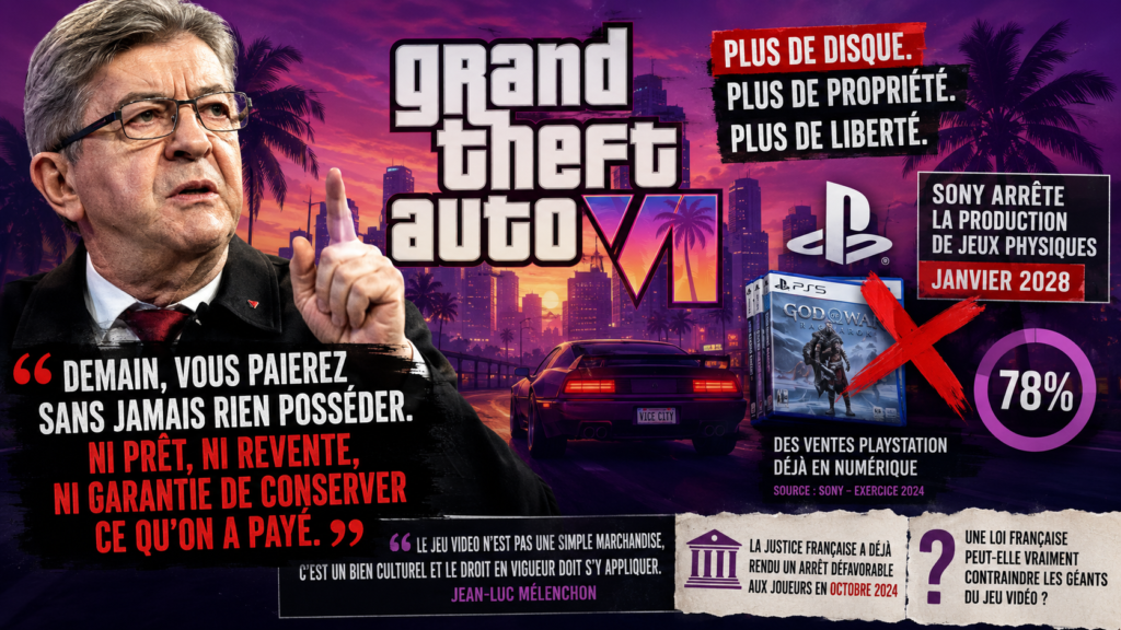 Mélenchon fracasse Sony après l’annonce sur GTA 6 !
