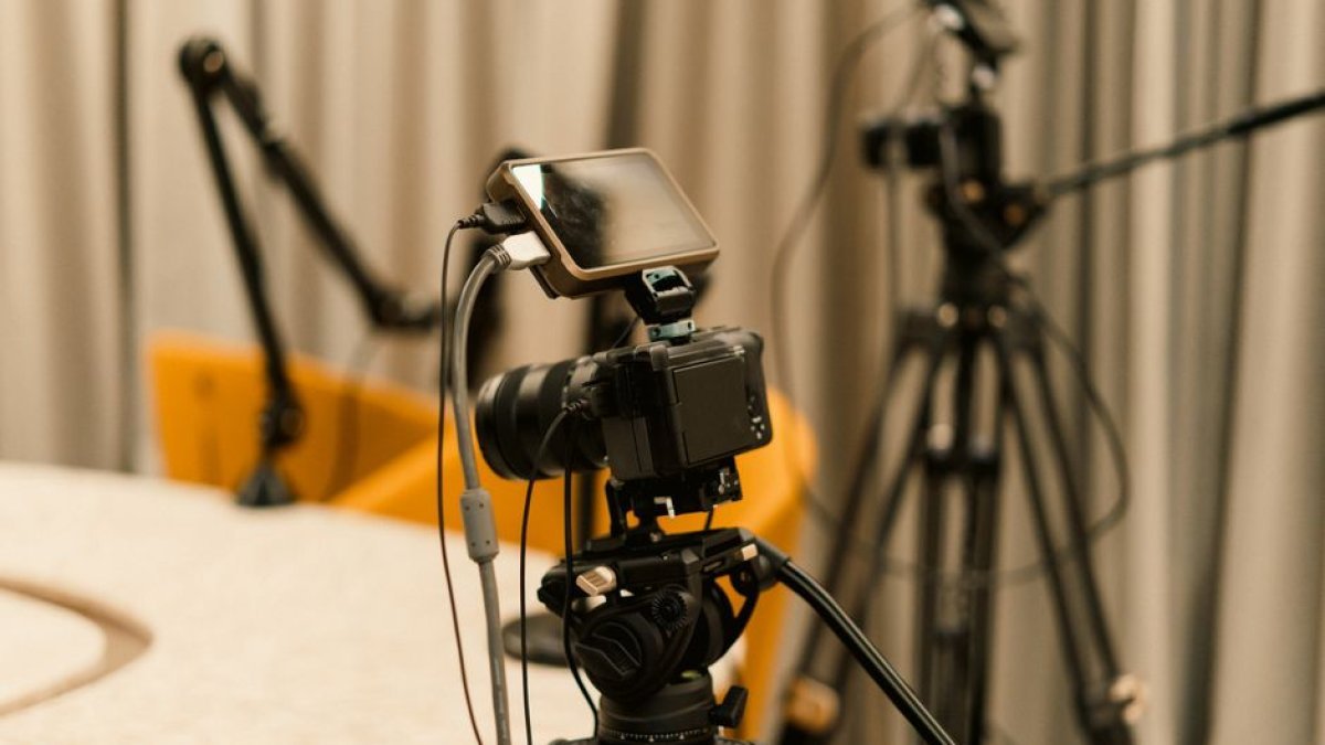 live streaming setup microphone camera