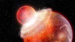 Simulations quantiques : la Lune formée en 5 heures après l’impact géant sur Terre