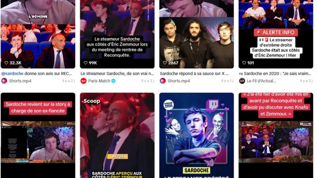 Sardoche chez Zemmour : les streamers cibles de l’extrême droite