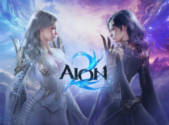 Illustration officielle d’Aion 2 : une Élyséenne et une Asmodienne face à face