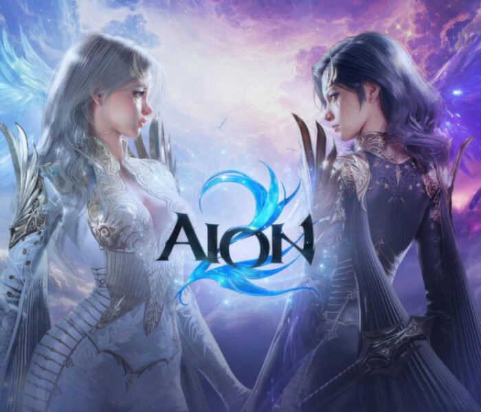 Illustration officielle d’Aion 2 : une Élyséenne et une Asmodienne face à face