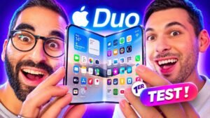 iPhone Duo pliable : fissures et poussière détectées